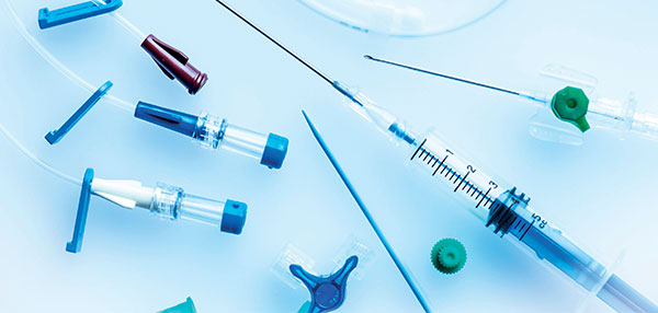 medical catheters and syringes