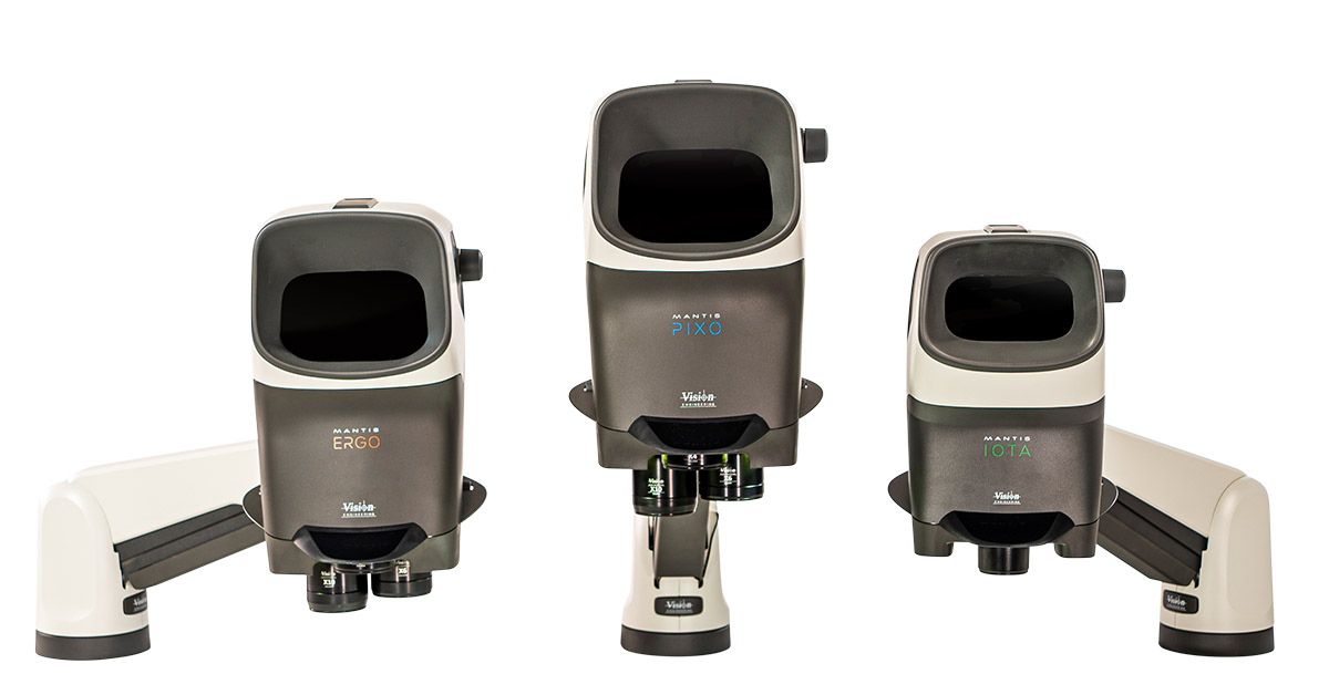 Mantis Family 1200x628px copy Manits stereo microscopes product range