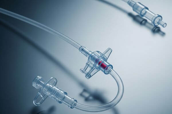 Catetere in plastica Web 600×400 px Quality control of plastic components in medical device manufacturing