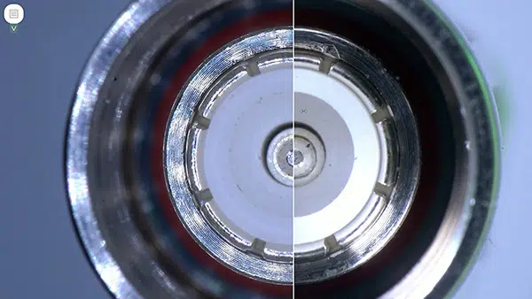 AURA-SS-Image-Compare-connector-600×338 Confronto di immagini di un connettore con EVO Cam AURA