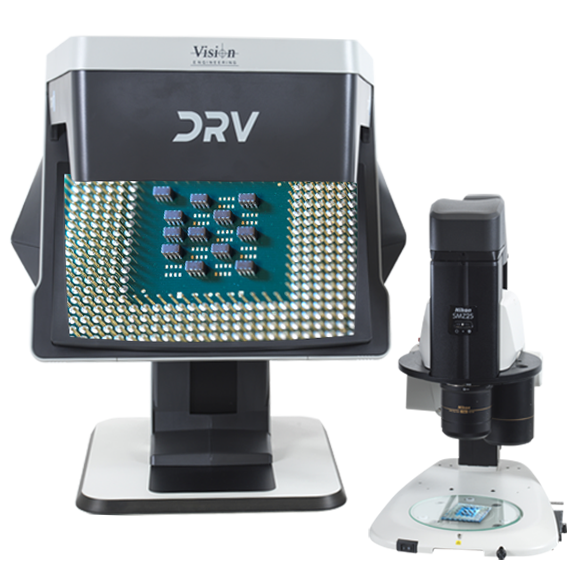 Stereomicroscopio digitale serie DRV N con zoom elevato